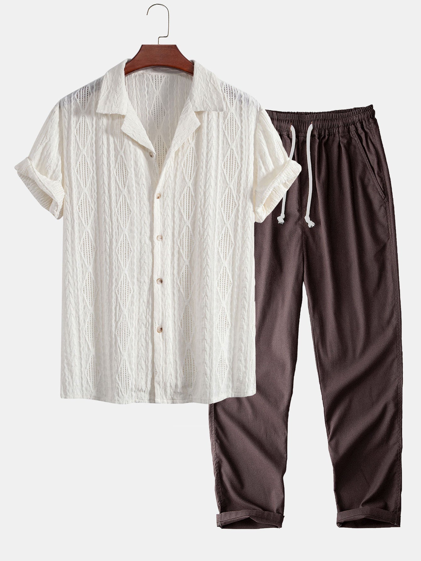 beige & coffee / XL